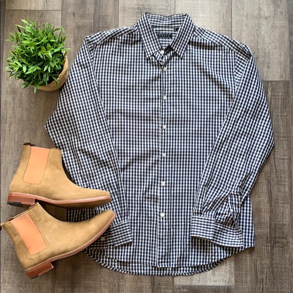 THEORY BUTTON UP NWOT